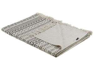 Koc PANVEL Bawełna 130 x 180 cm Biały