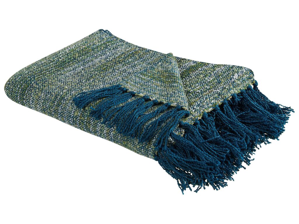 Koc PAIRE 130 x 170 cm Lazurowy