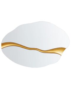 Lustro ścienne POIVRES 90 cm 60 cm Złoty